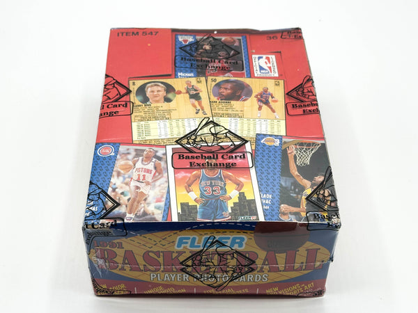 1991/92 Fleer Basketball Series 1 Wax Box BBCE