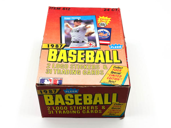 1987 Fleer Baseball Cello Box