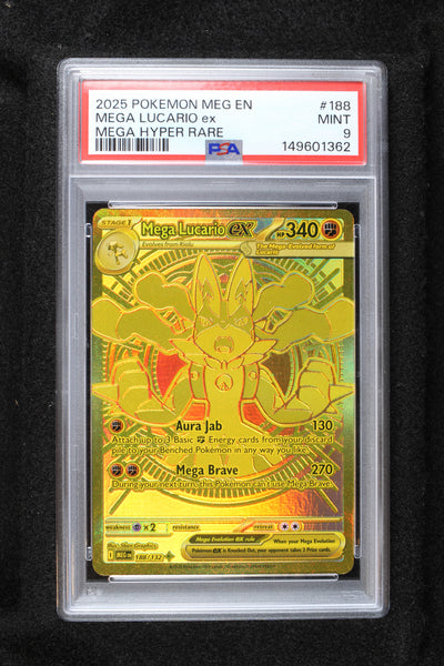 Pokemon Mega Lucario ex 188/132 Me01: Mega Evolution Mega Hyper Rare P – HotCardboard