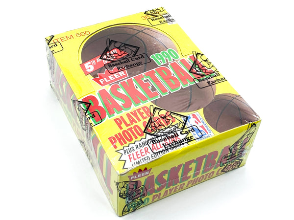 1990 Fleer Basketball Wax Box - FASC BBCE Wrapped