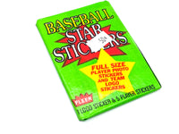 1986 Fleer Baseball Star Stickers